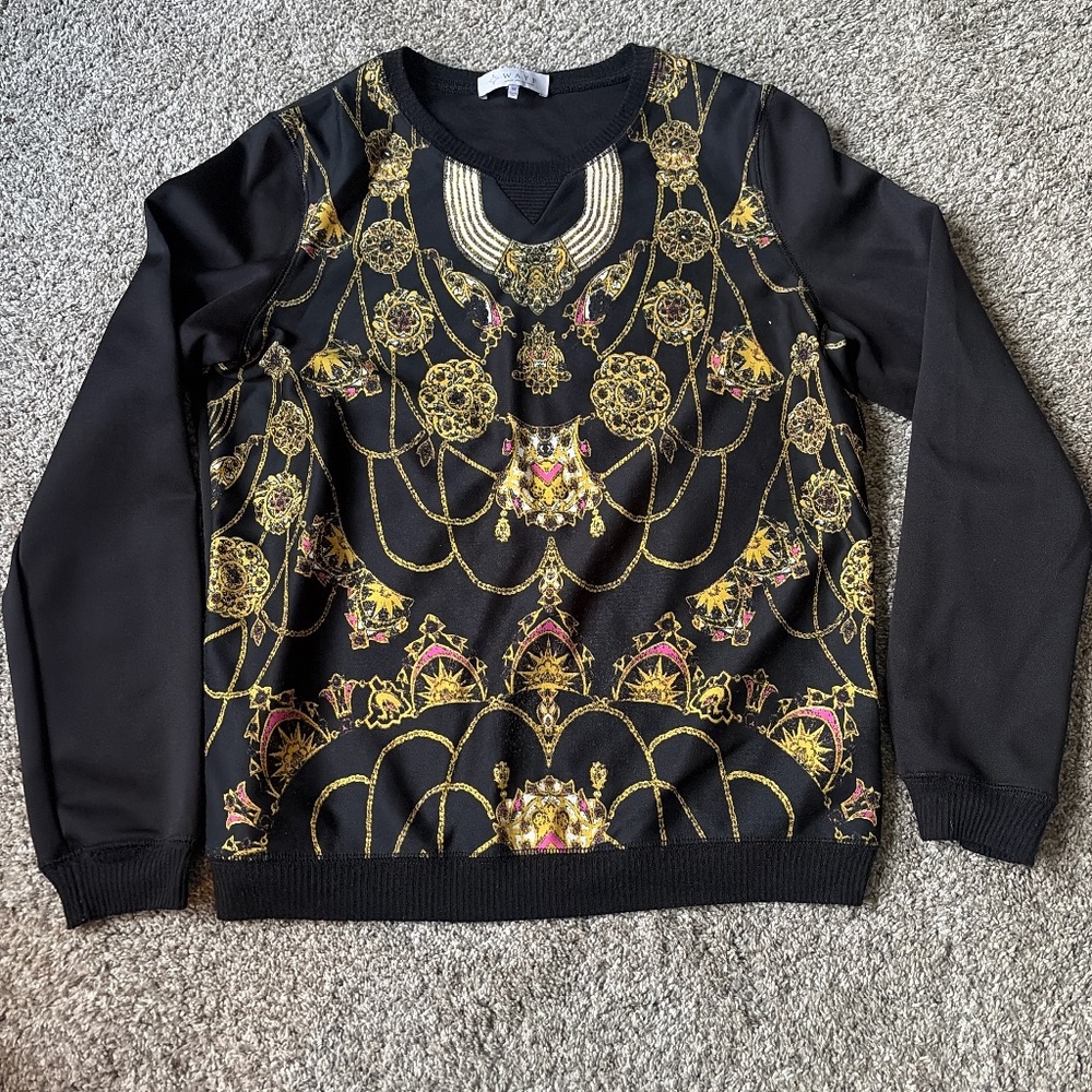 WAYF Women's Long Sleeve Graphic Sweater